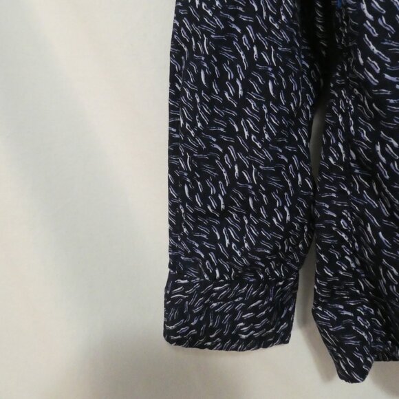 MODERN AMUSEMENT | medium | Stylish Dark Blue Patterned Shirt | Chest Pocket - Picture 7 of 16